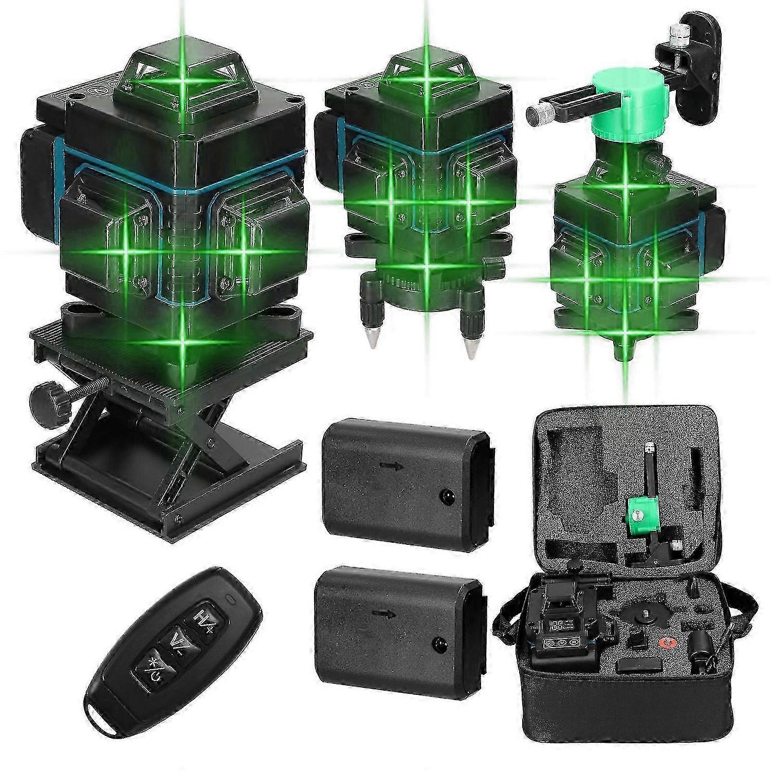 16 Lines Laser Level 3 Self-leveling Function Leveling Tool Omnidirectional Ground Wall Sticker Vertical Horizontal Laser Level