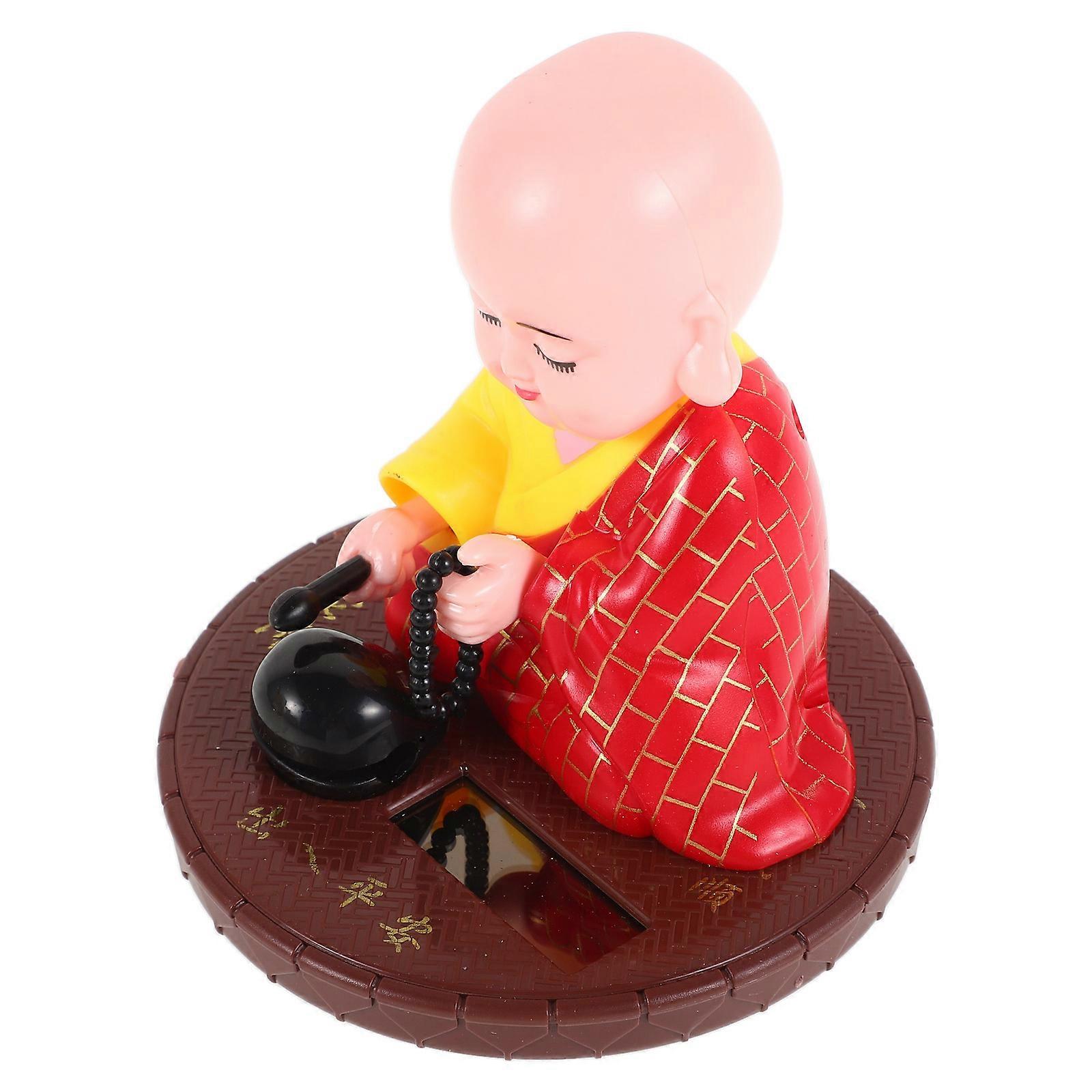 Shaking Head Figurine Dancing Solar Toys for Car Dashboard 2Pcs