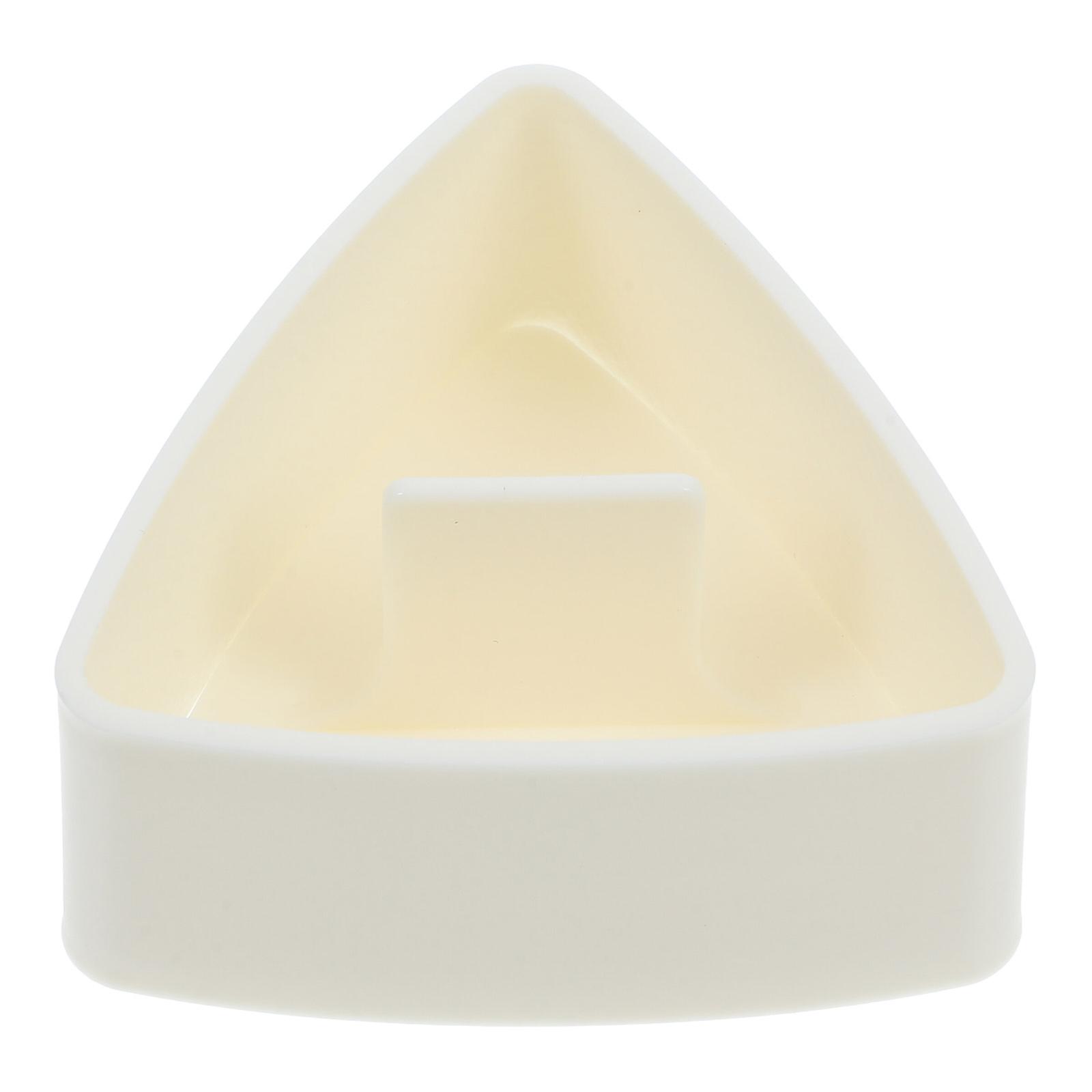 Beige Onigiri Making Mold Triangle Rice Ball Mold for Making 2Pcs PP
