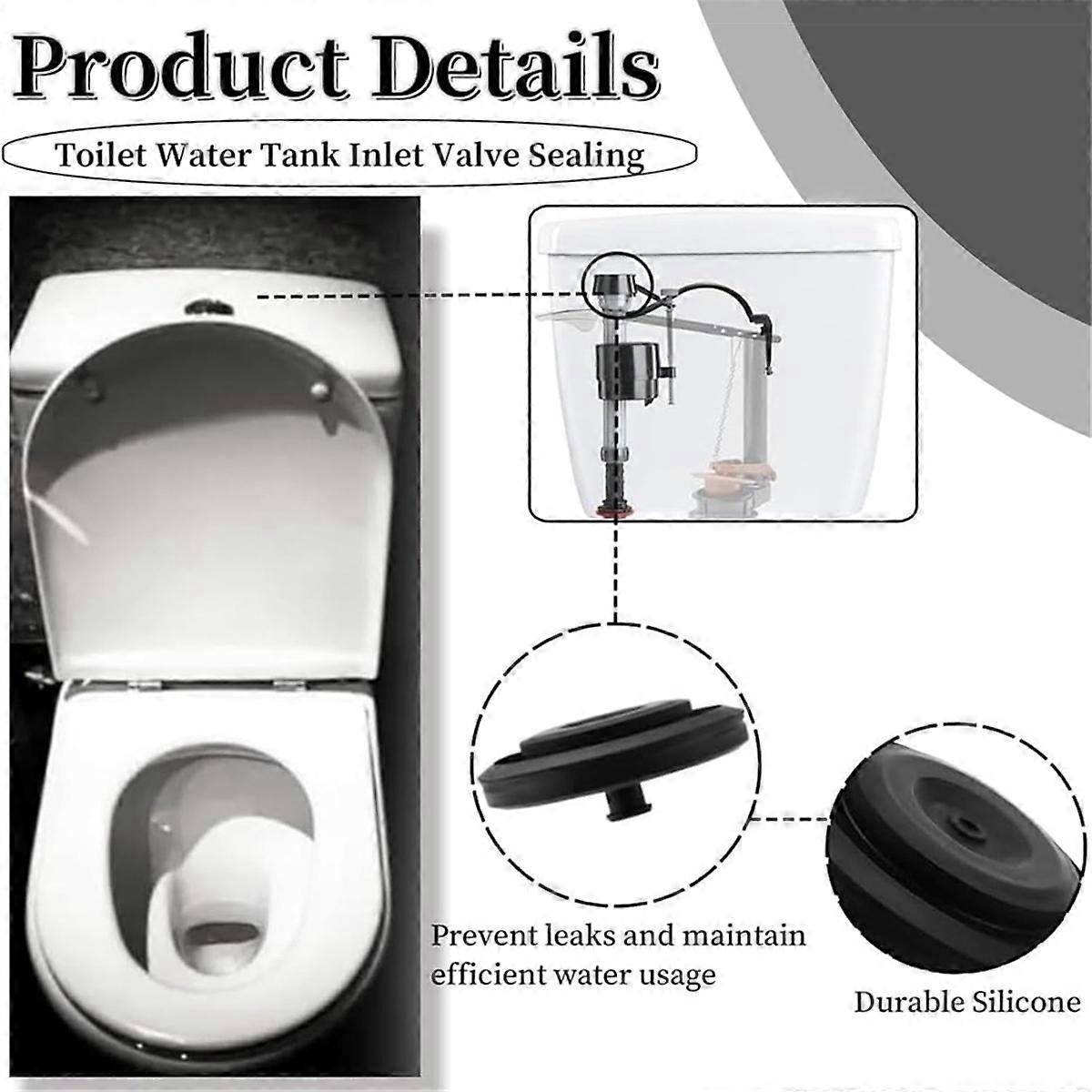 6 Pcs Toilet Fill Valve Seal Replacement Part for 83143 - for 242/400/747 - Rubber Diaphragm Assembl