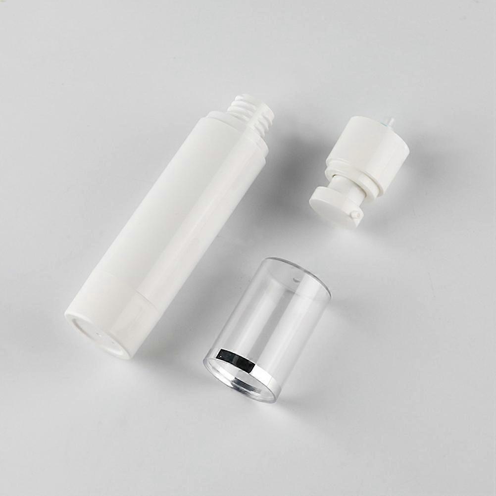 Emulsion Bottle Vacuum Bottle for Storage Use 6Pcs White Pump Dispenser Set