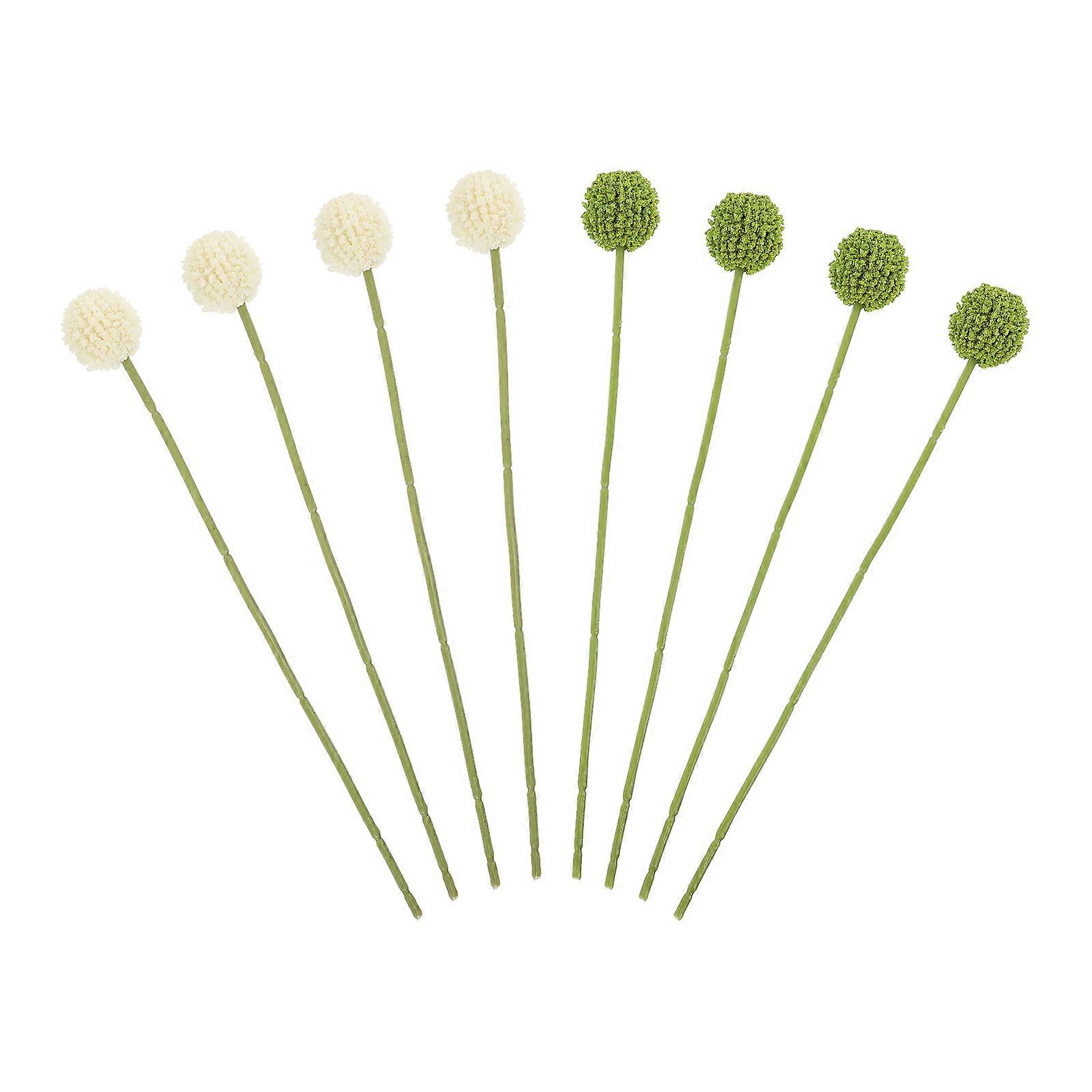 Plastic Craspedia Flowers for Vase Decor 24Pcs Multi Color Material