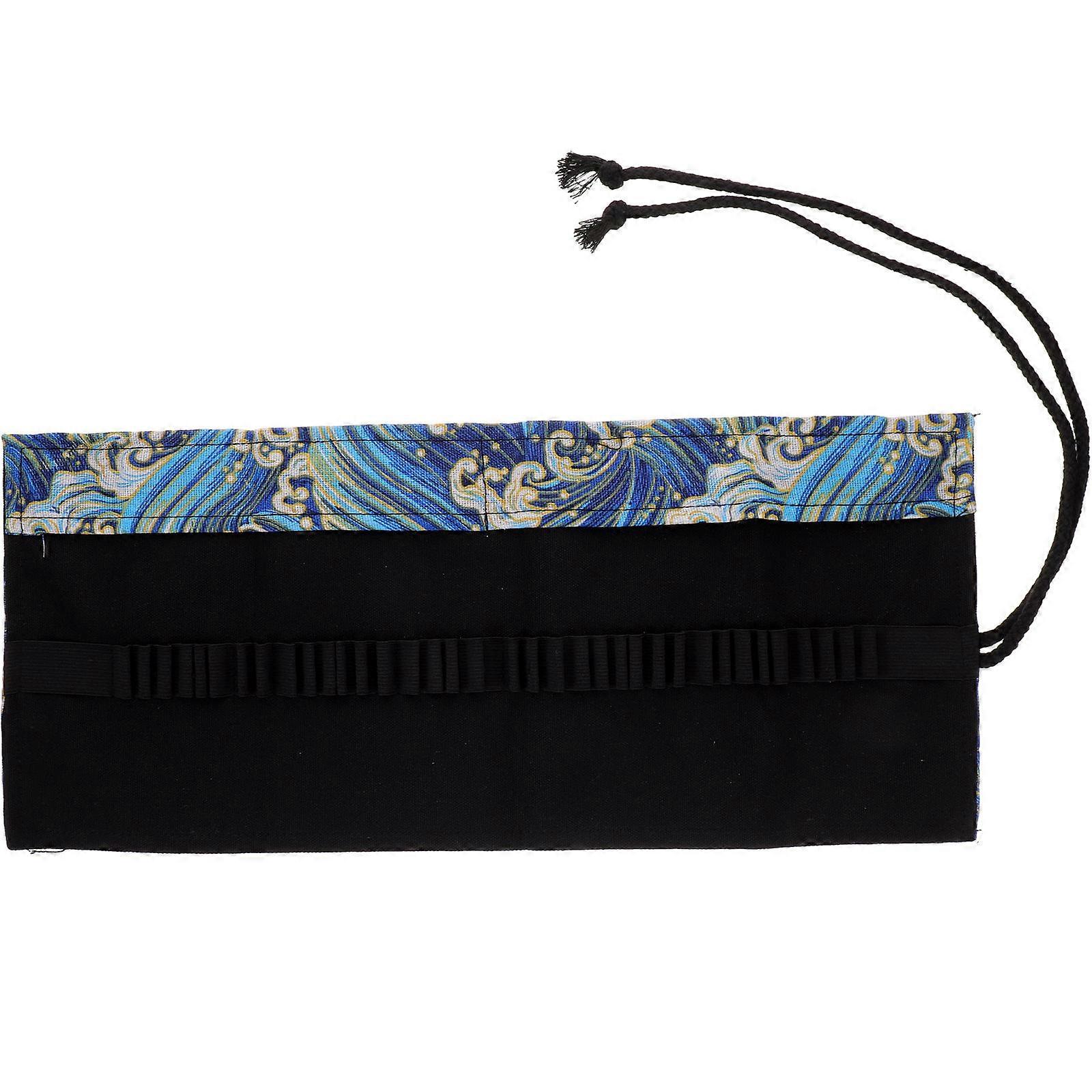 Japanese Style 4Pcs Pen Rolls Bag For Office And School Use Featuring Rectangular Shape And Large Capacity