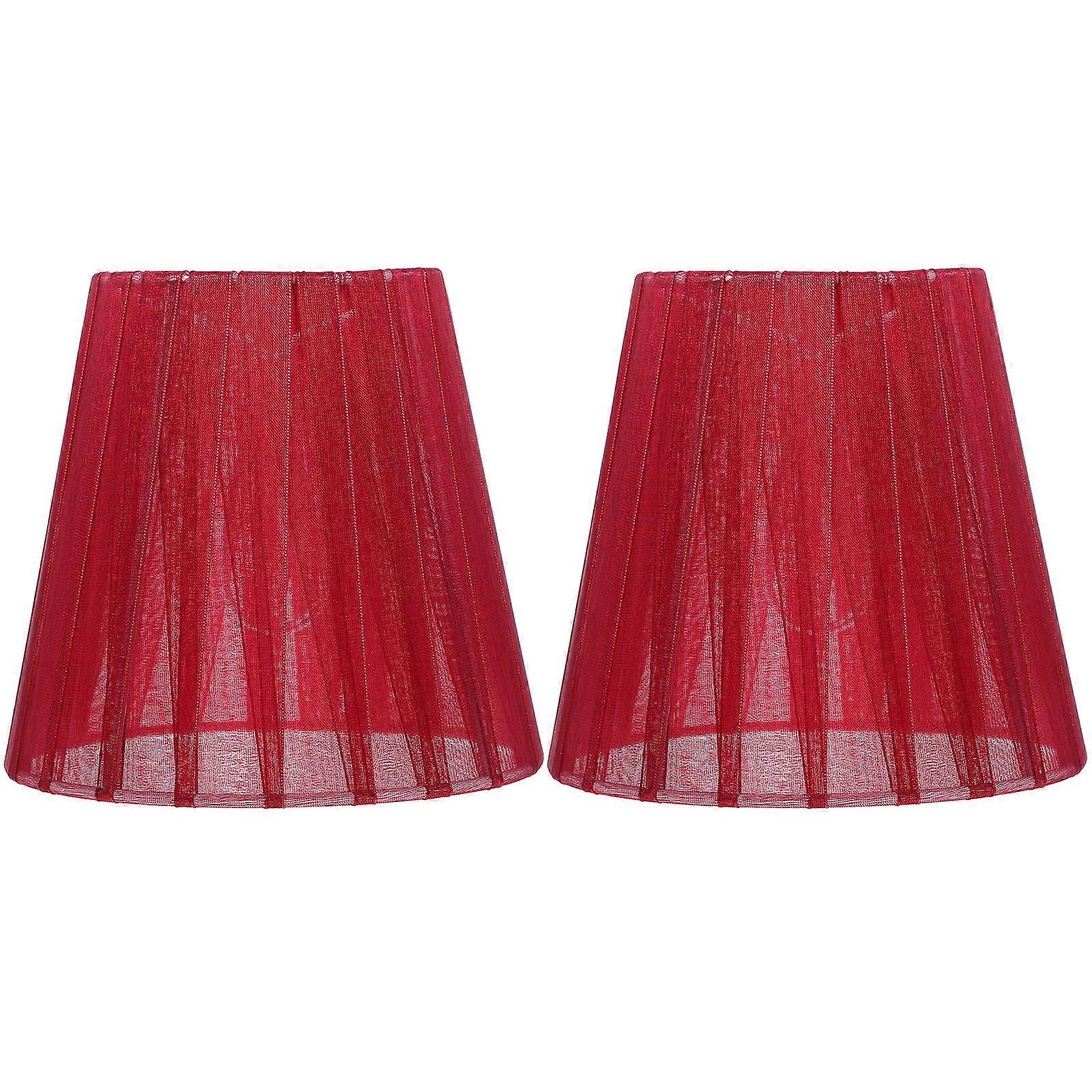 Chandelier Cover Red for Protection 6Pcs Translucent Gauze Lamp Shade