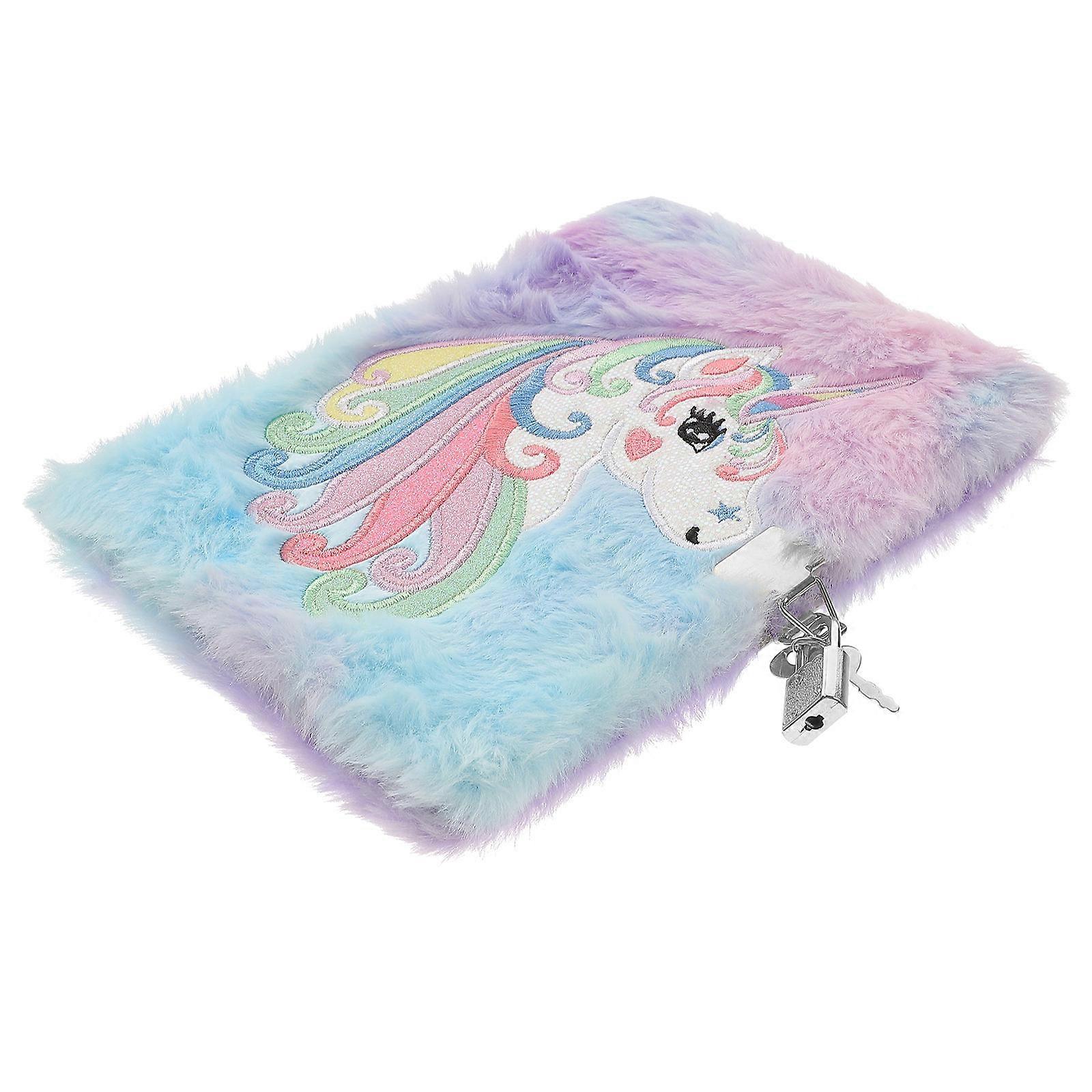 Cartoon Design Notebook 4Pcs Lockable Unicorn Cover Perfect For Students Living Rooms And Hotels Journaling