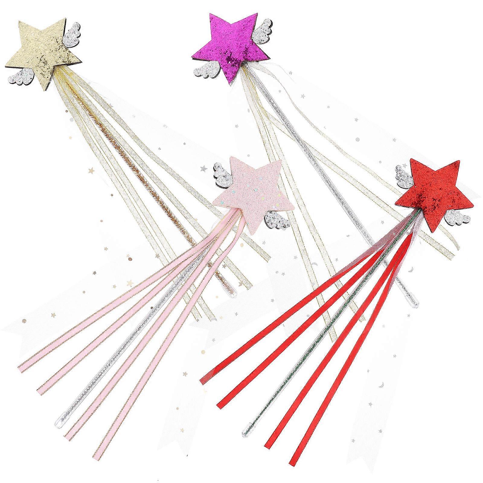 Star-Shaped Fairy Wands for Stage Performance 20Pcs Kids Fairy Sticks