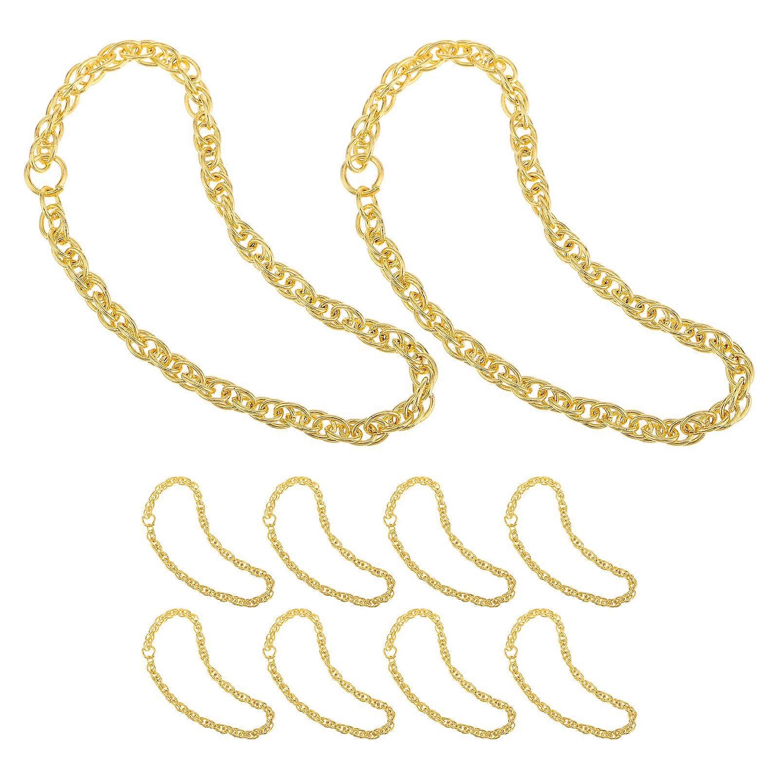 Golden Car Rearview Mirror Hanging Ornament DIY Yellow Duck Dashboard Decor 30Pcs