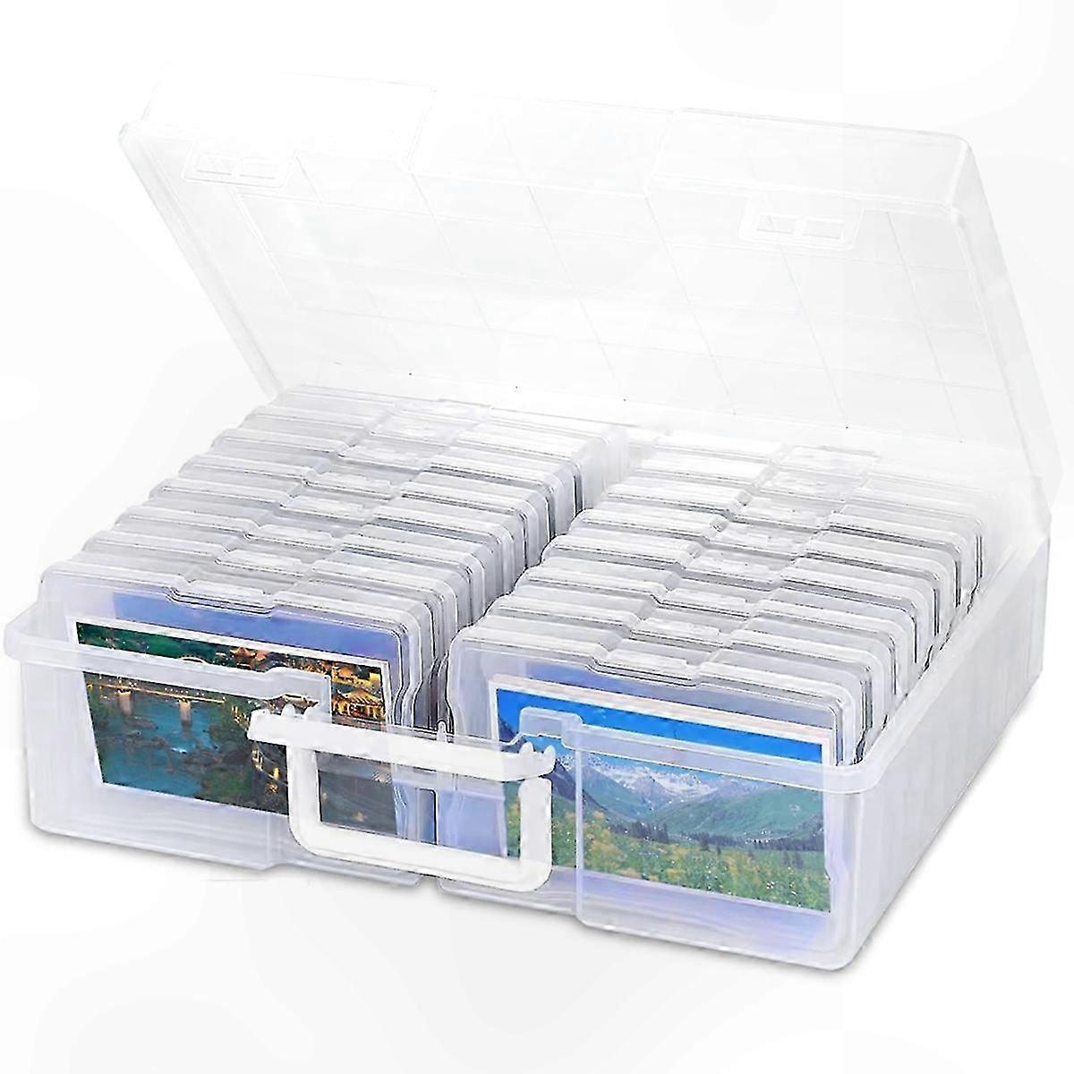 Portable Organizer with 16 Compartments for Photo Storage and Sorting