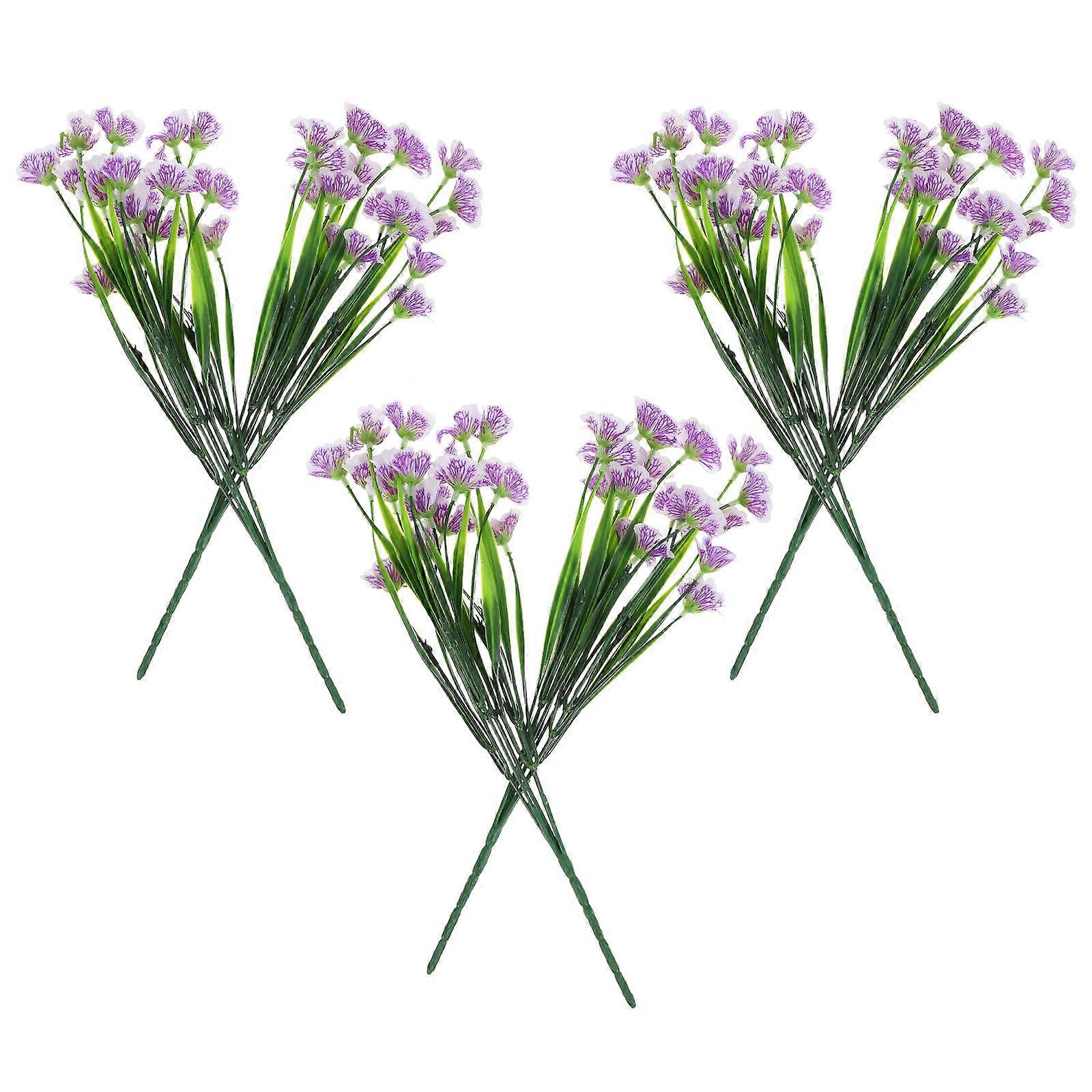 Artificial Bouquet Plastic Simulation Flower for Wedding Decor 6Pcs