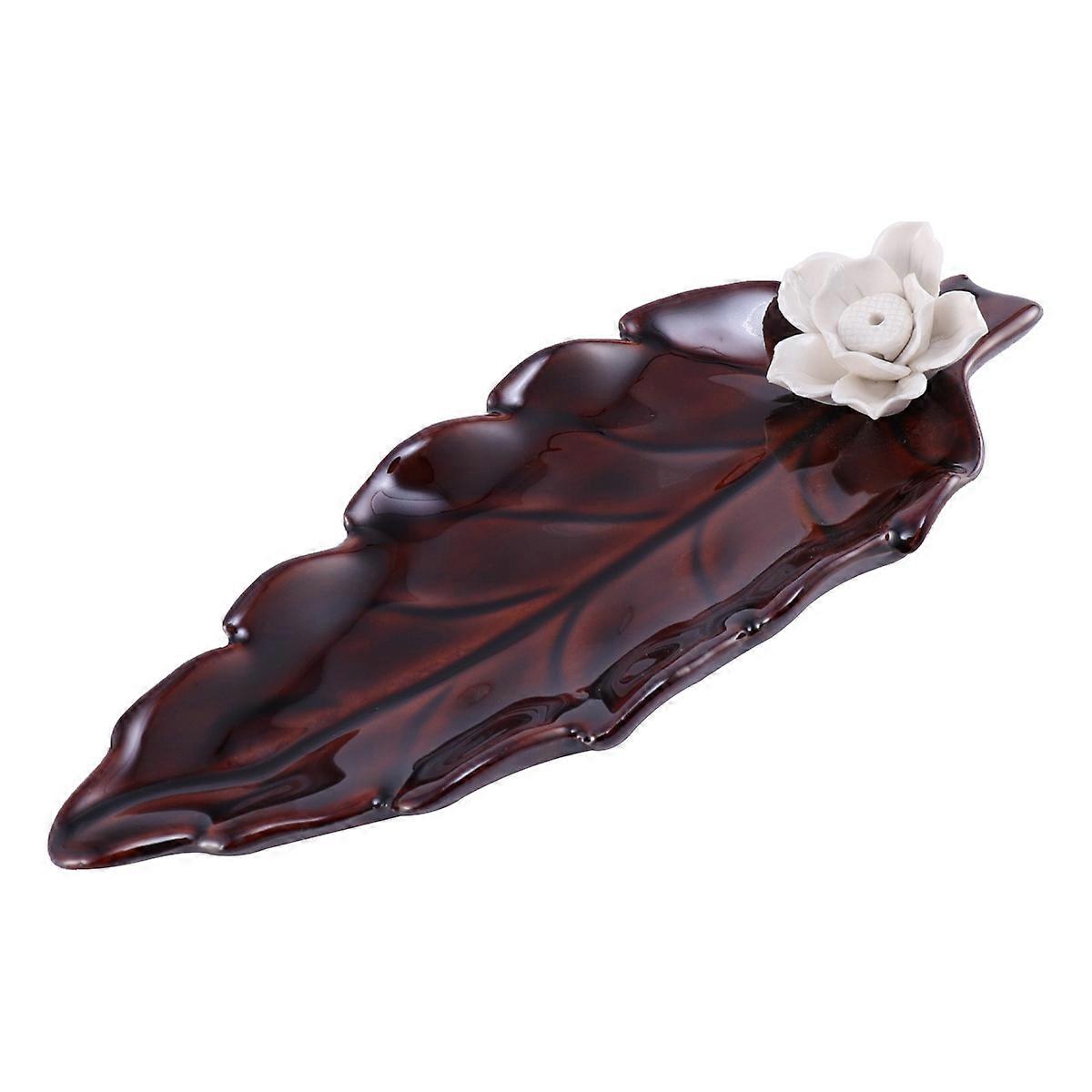 Red Ceramic Scent Holder Handmade For Home Decorative Use 1Pcs