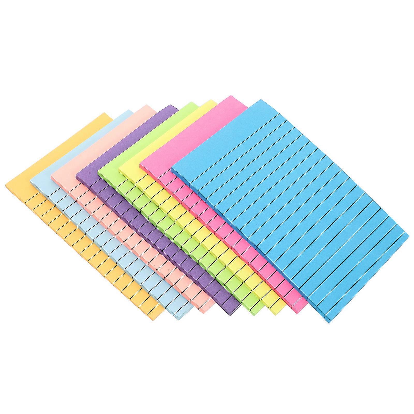 Self-Adhesive Memo Pads Tearable Note Stickers 8 Books Set