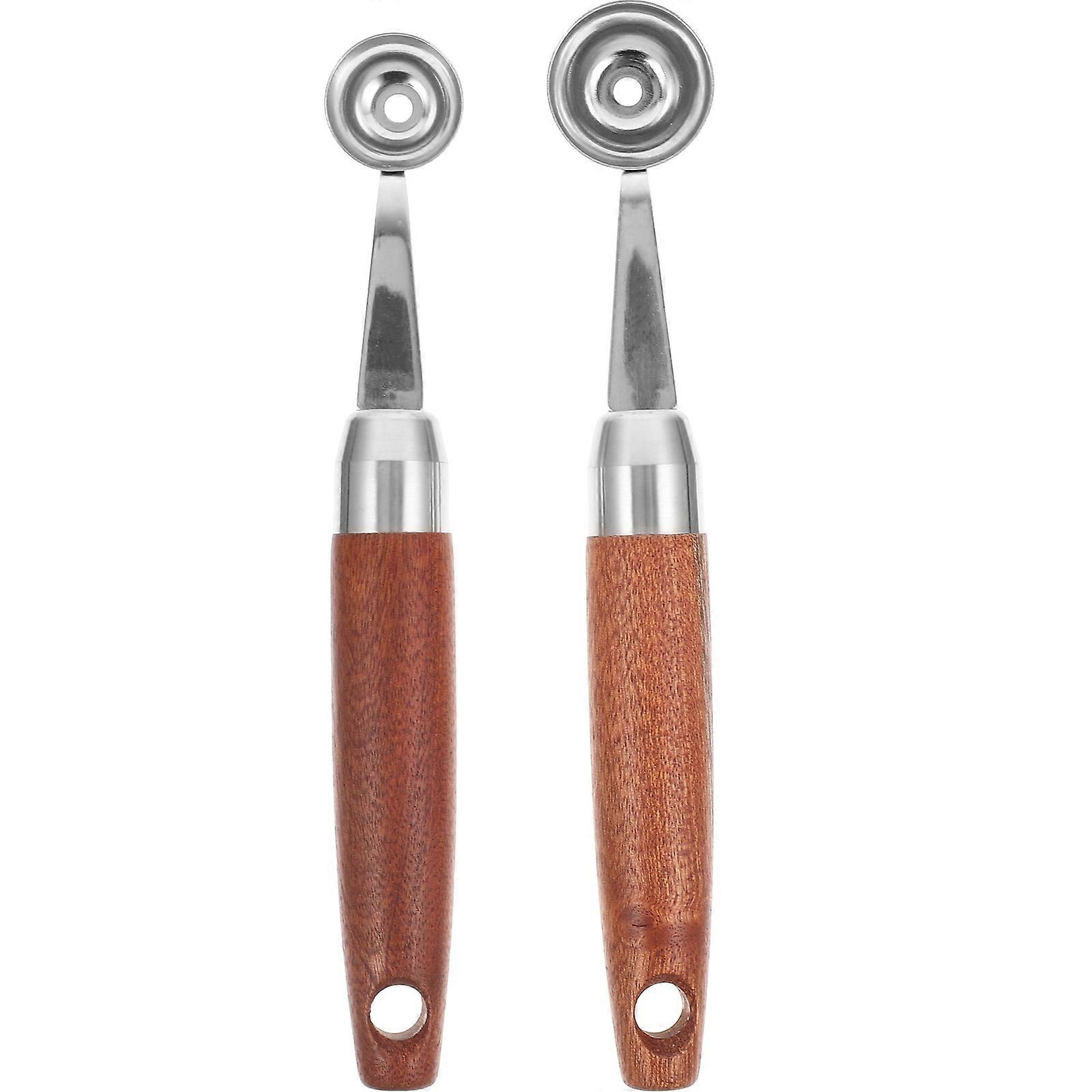 Stainless Steel Dessert Baller 2Pcs Ice Cream Scooper For Home Cooks And Professional Chefs With Round Shape