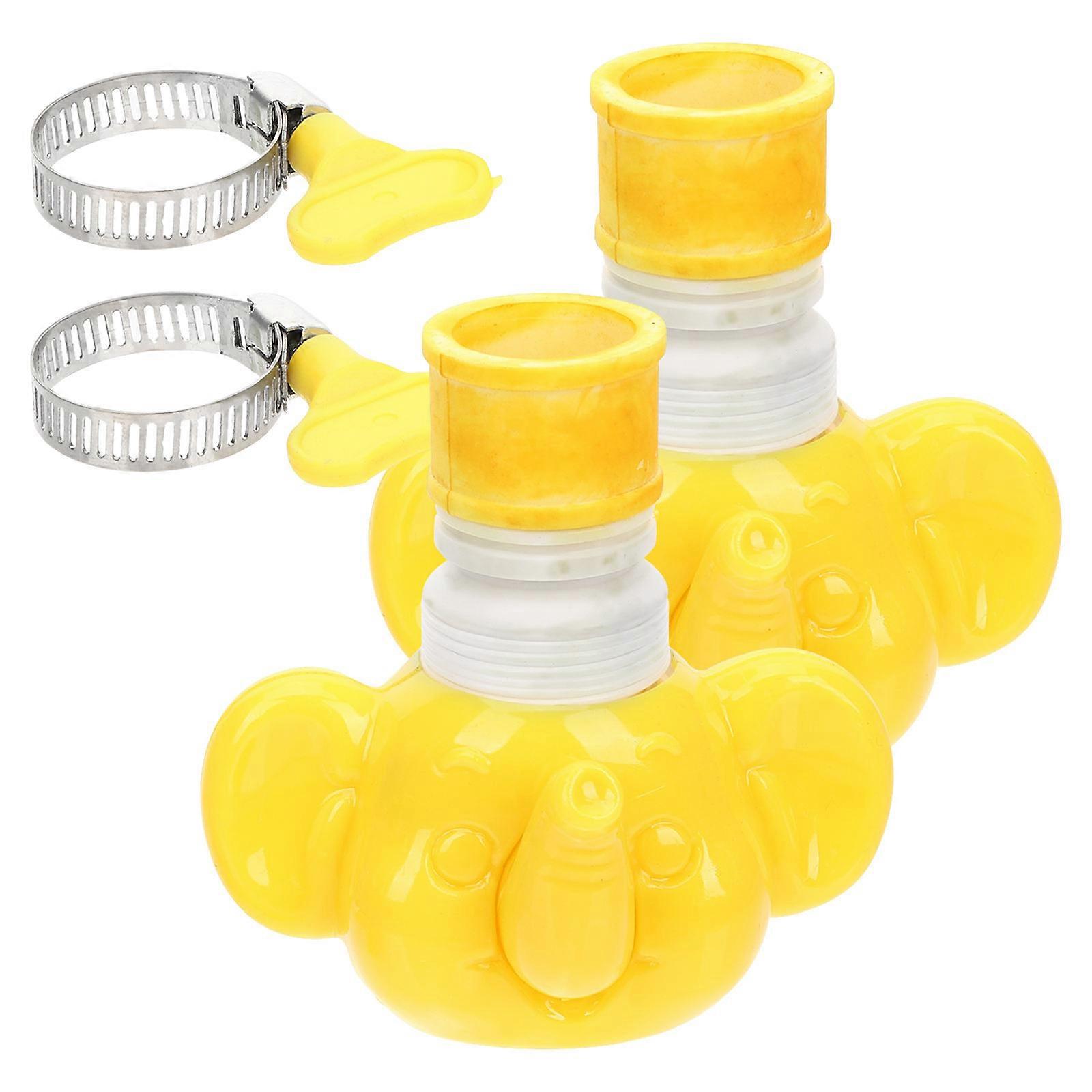 Anti-Splash Tap Nozzle Cartoon Shape Plastic Rotatable Design For Kitchen Bathroom 2Pcs
