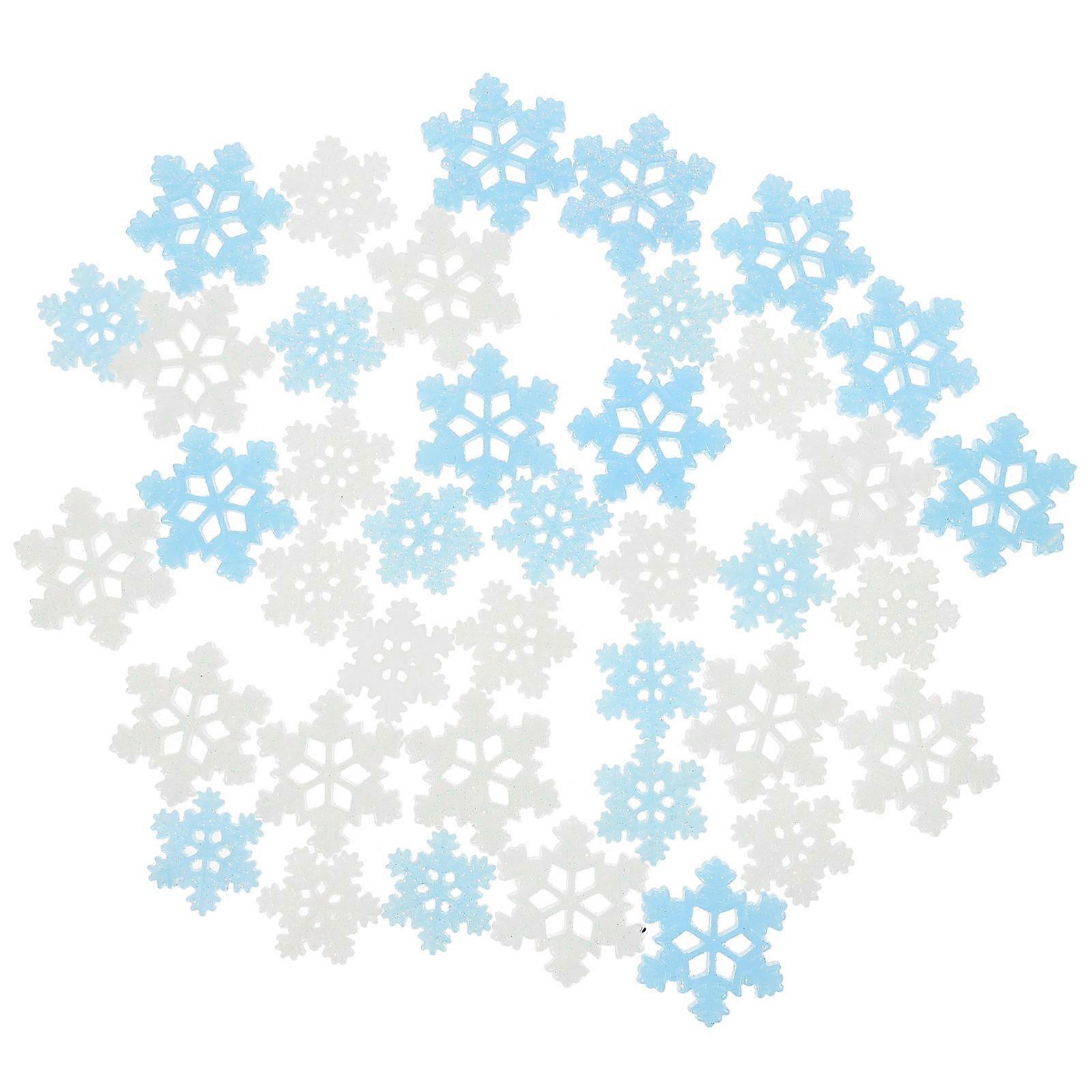 Resin Snowflake Charms 320 Pcs Adorable Decorative Elements For Craft Activities Suitable For All Occasions