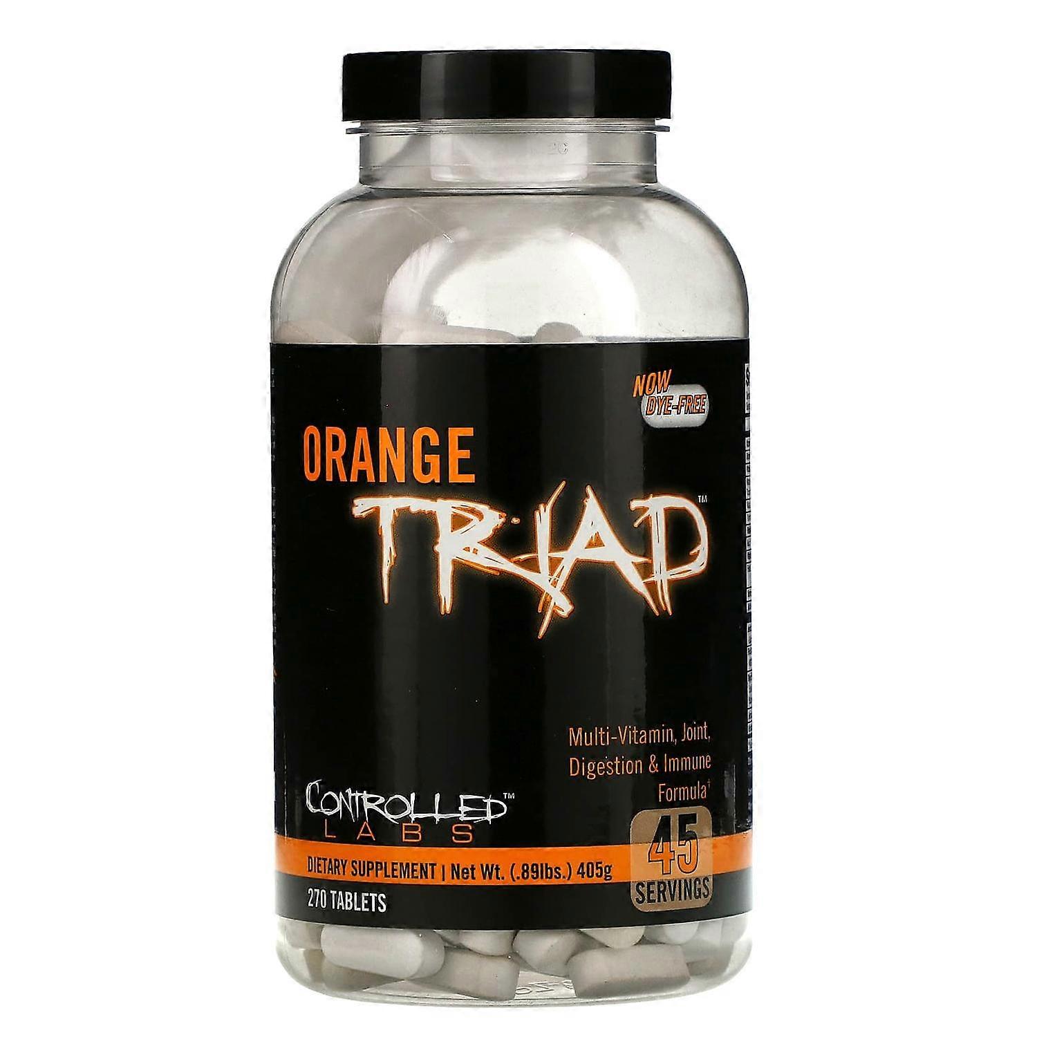 Controlled Labs, Orange Triad, Multi-Vitamin, Joint, Digestion & Immune Formula, 270 Tablets