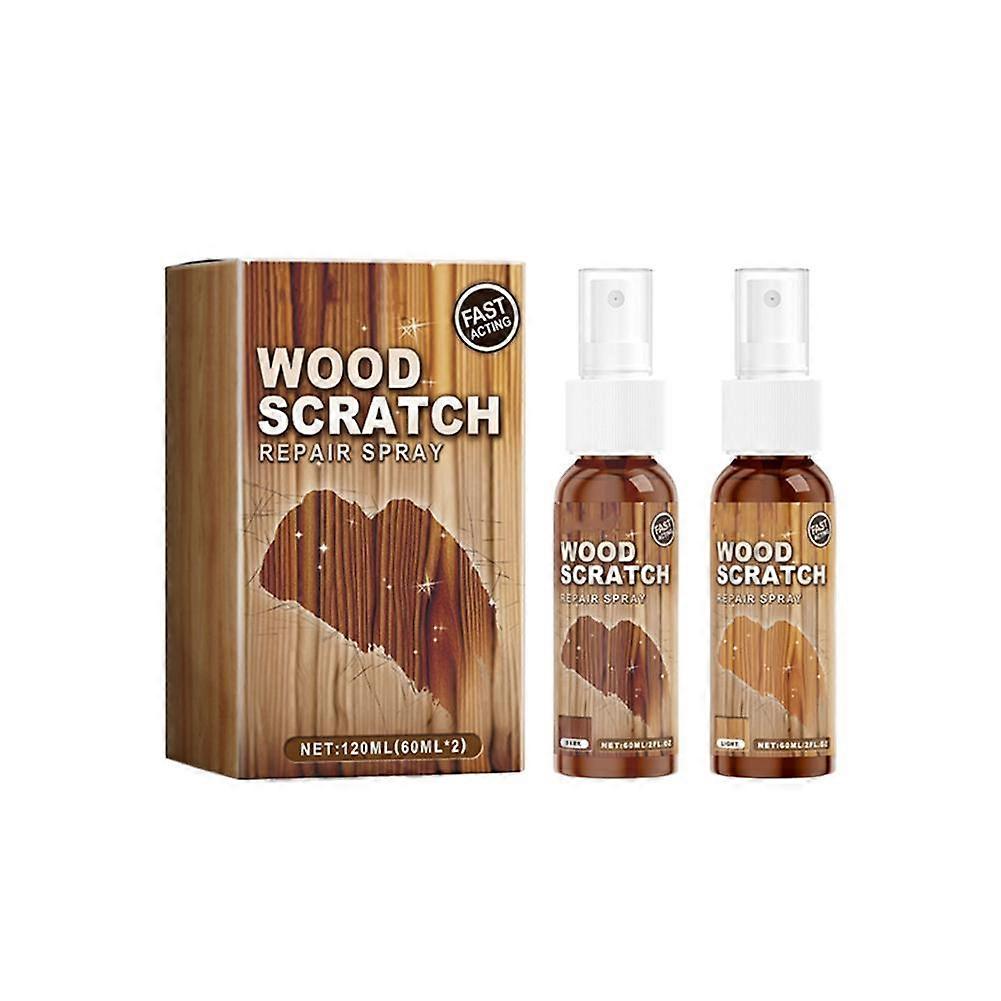 For Magic Wood Floor Repair Marker 120ml 2Pcs Restore Shine Fix Scratches Easy Application Quick Drying Eco Friendly Non Toxic