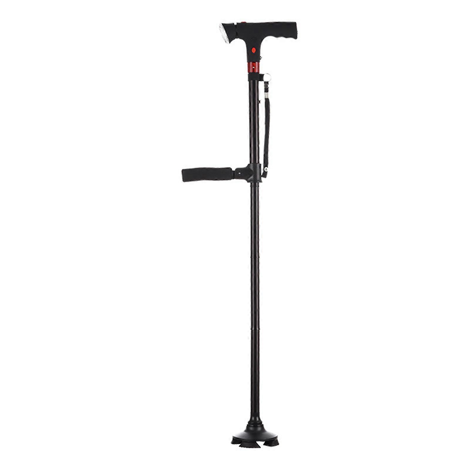 Smart Walking Stick with LED Flash Light Alarm, Lightweight Adjustable Walking Stick with LED Lights, for Seniors Adults