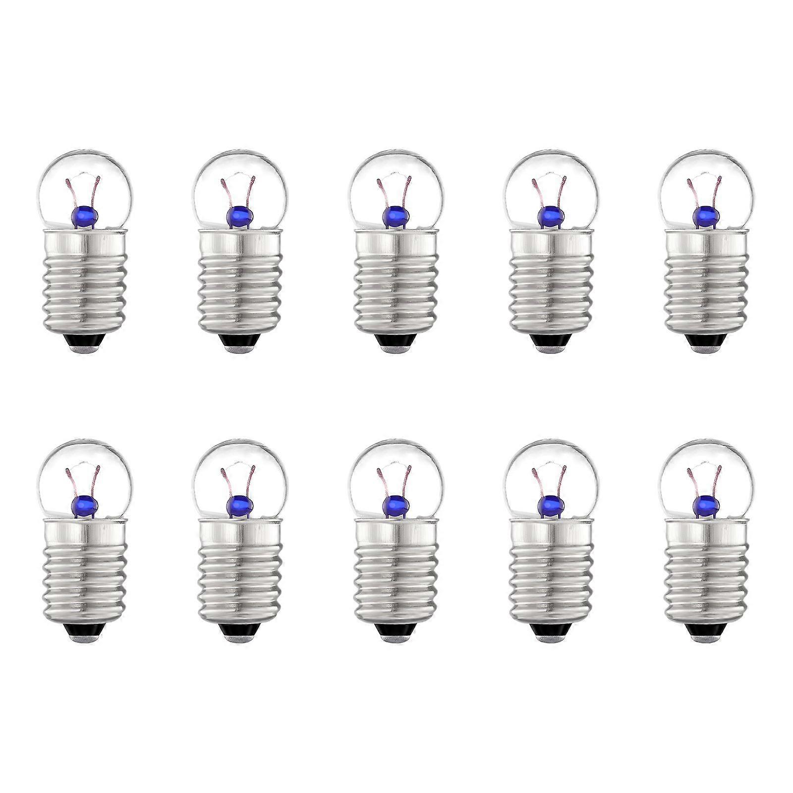 10pcs Mini Light Bulbs Laboratory Science Experiment Light Bulbs Screw Base Bulbs Electrical Circuit Bulbs