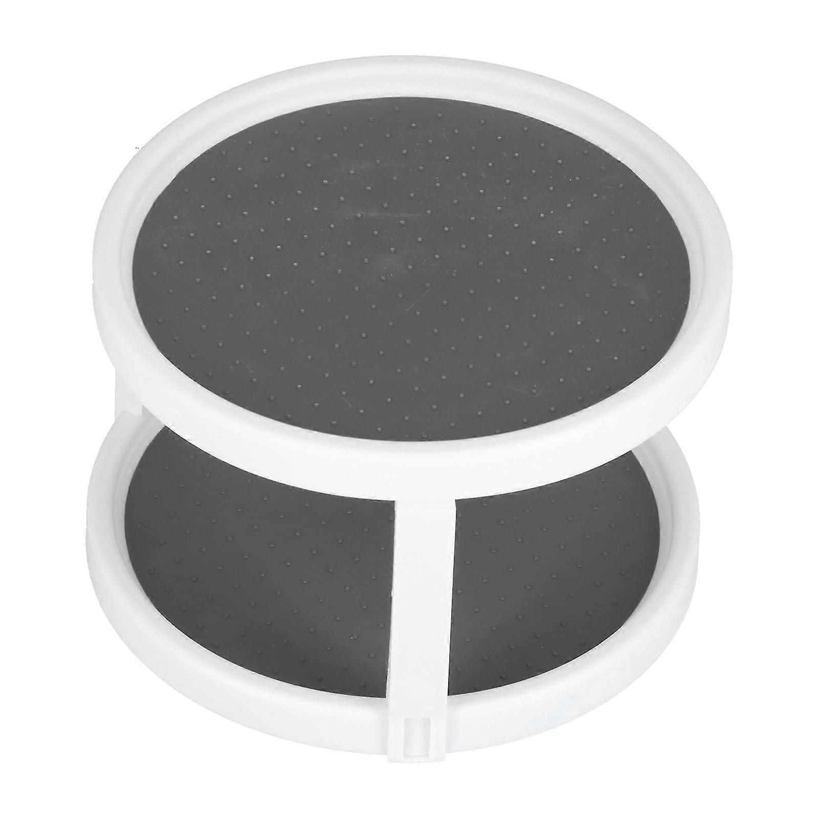 Turntable Organizer Rotatable Storage Tray Multifunctional Spice Rack for Kitchen Small Size