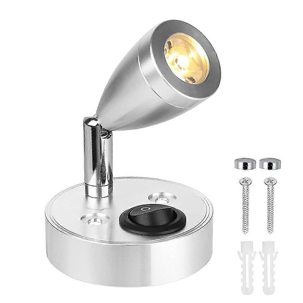 2025 USB RV Lights Interior Reading Lamp LED Bedside Lamp 3W RV Wall Sconce Light Fixtures Rotatable Spot Lights Boat Camper Van Lamp