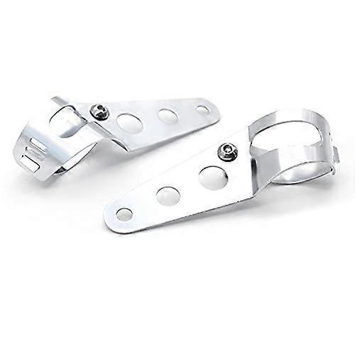 Motorcycle Headlight Mount 1 Pair Brackets Adjustable Angle For 35mm43mm Fork Tubes