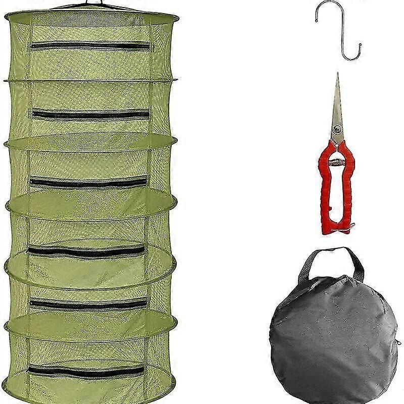 Hanging Folding Drying Net Herbal Vegetable Zipper Drying And Drying Cage