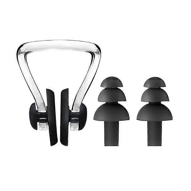 Silicone Swimming Set Nose Clip Ear Plug With Storage Box