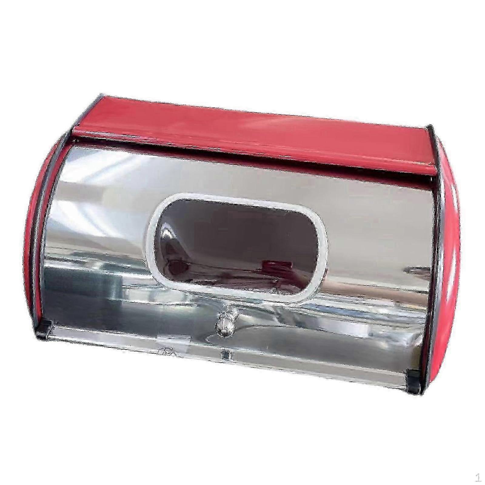 Bread Bin with Roll Lid Box Storage Container, Holder for Kitchen