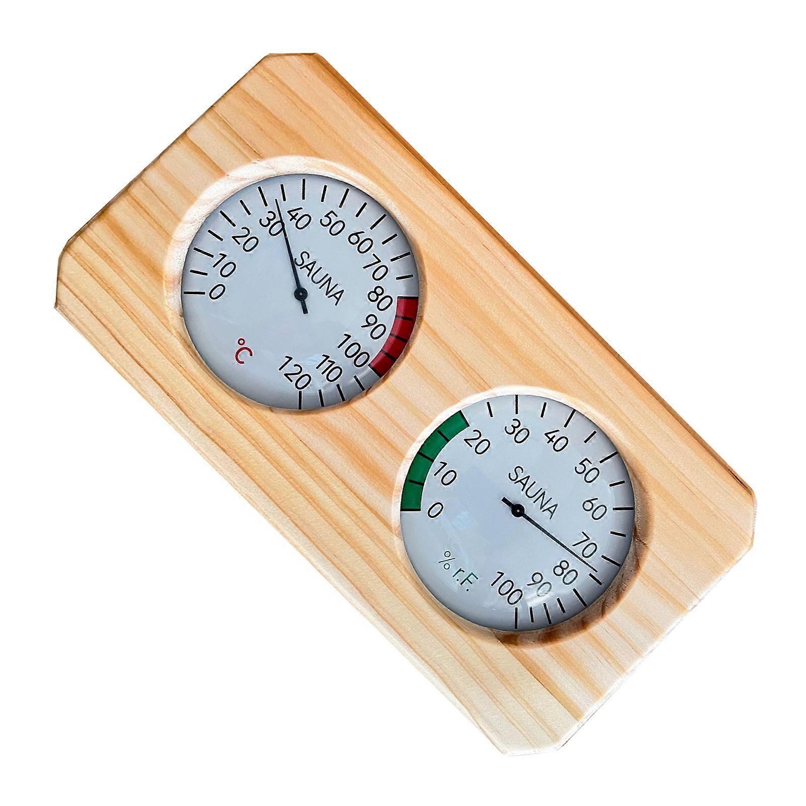 Accurate 2 in 1 Sauna Temperature & Humidity Gauge Temperature & Humidity Measurement Monitors Indoor Conditions Durable Multicolor