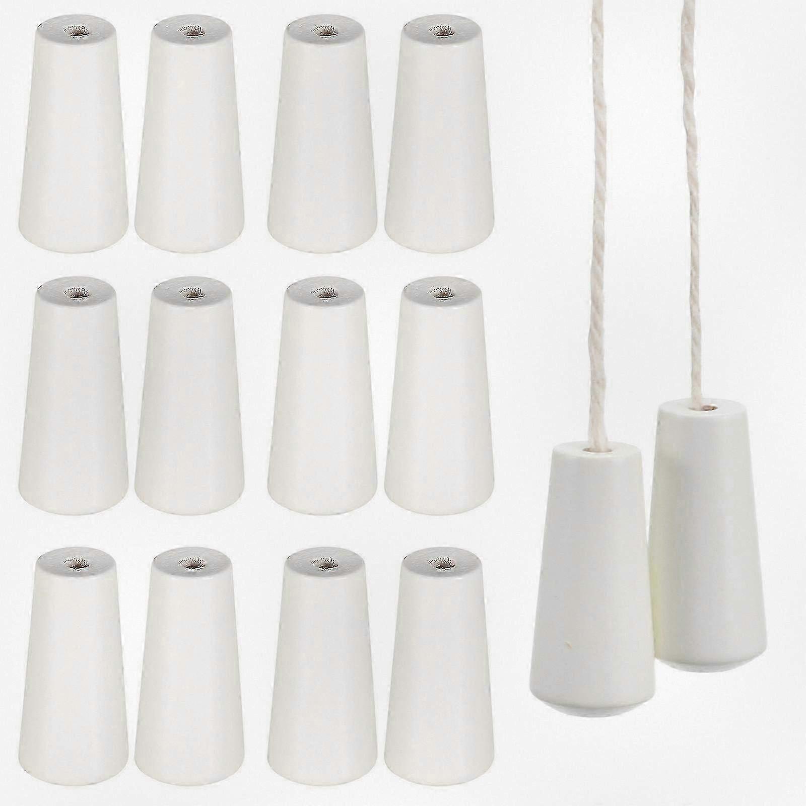 Improved Window Blind Cord Pulls with Tassels: 6 Pcs Wooden Ends for Blinds and Shades