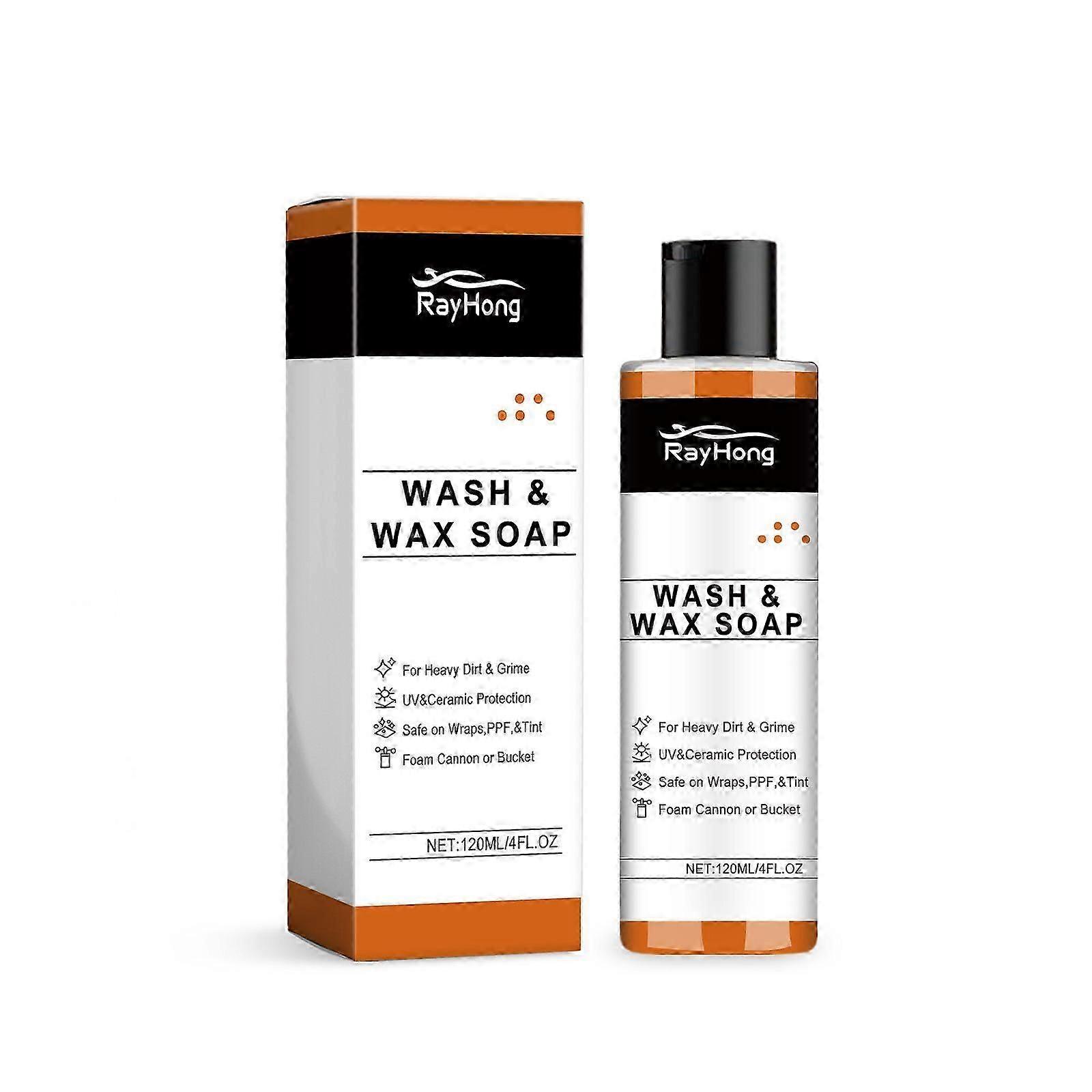 Orange Scented Car Wash Liquid - Concentrated Dust & Decontamination Cleaner for Deep Cleaning