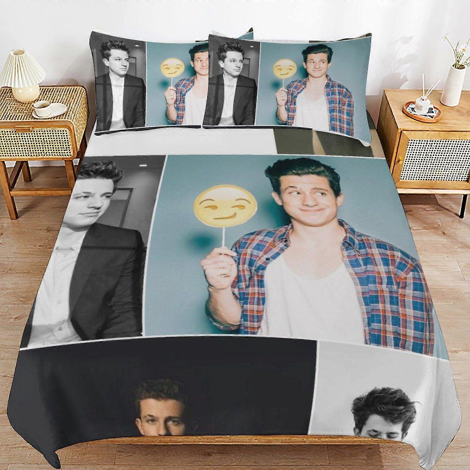 u554 Charlie Puth Durable Easy Care Smooth Finish Bedding Solution Soft Zipper Closure Duvet Cover Sets Choice n554