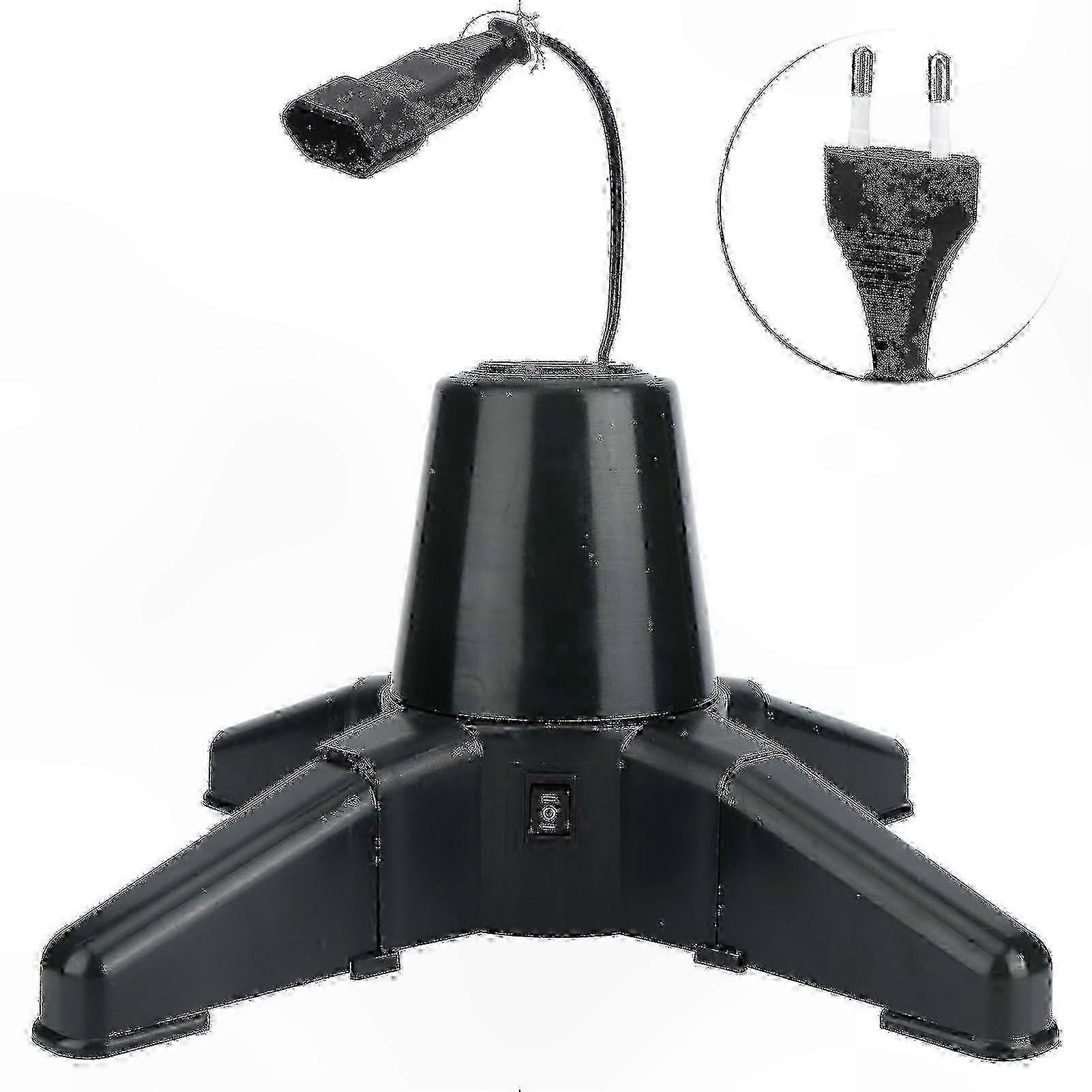 Rotating Christmas Tree Stand with 360 Degree Spin - 40CM Decorative Base for Holiday Home Display