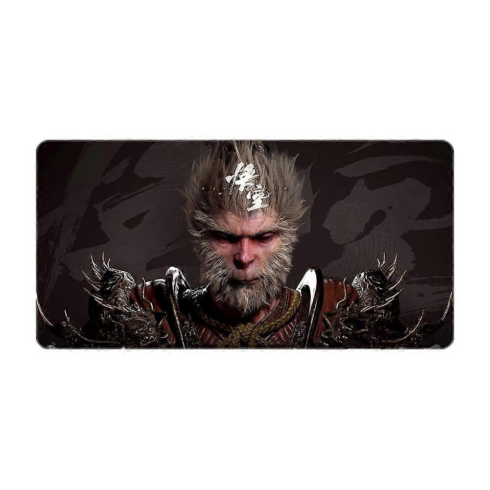jixopn Gaming Desk Mat 600x300mm Compatible with Black Myth WuKong, Non-Slip Rubber Base for Keyboard and Mouse