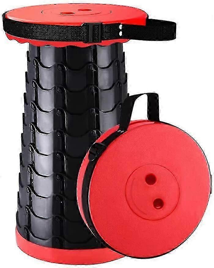 Portable Folding Stool Camping Plastic Foldable Stool Cane Retractable Seat 150kg Load Cap SZRH