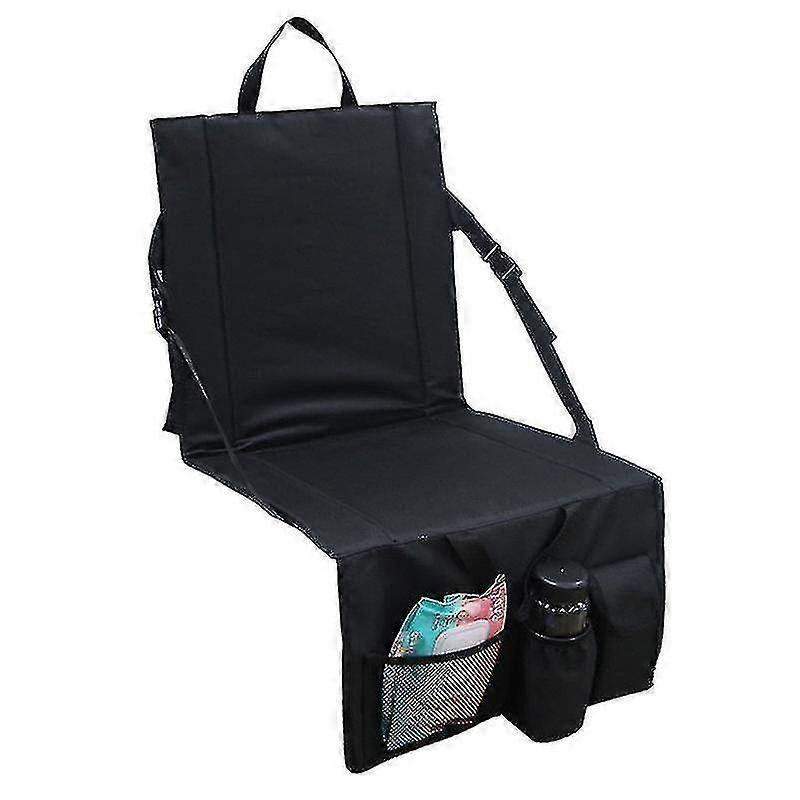 Stadium Seats For Bleachers Stadium Chair With Back Support And Wide Padded Cushion-includes Shoulder Strap And Cup Holder