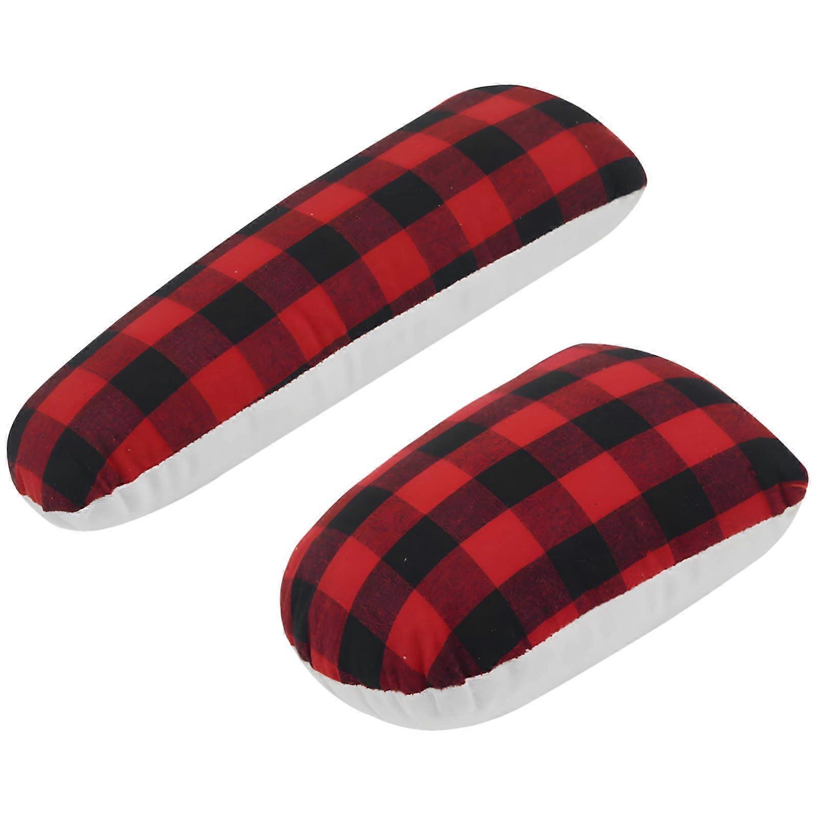 2Pack Red Plaid Quilting Ironing Pads For Sewing And Pressing, Compact And FullSized, Ham And Seam Roller Replacement