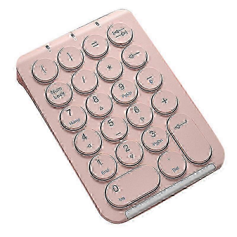 Wireless Bluetooth Numeric Keypad with Round Keycaps: 22 Keys Numpad, Rechargeable & Portable