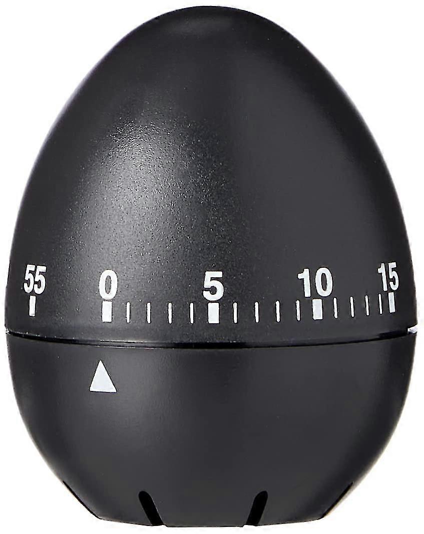 Black Egg Shape Mechanical Kitchen Timer
