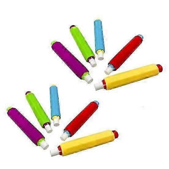 10 قطع حامل طباشير قابل للتعديل لمنع الكسر ومقاومة للغبار ومشبك أقلام طباشير بلاستيكية للمعلمين للمدرسة