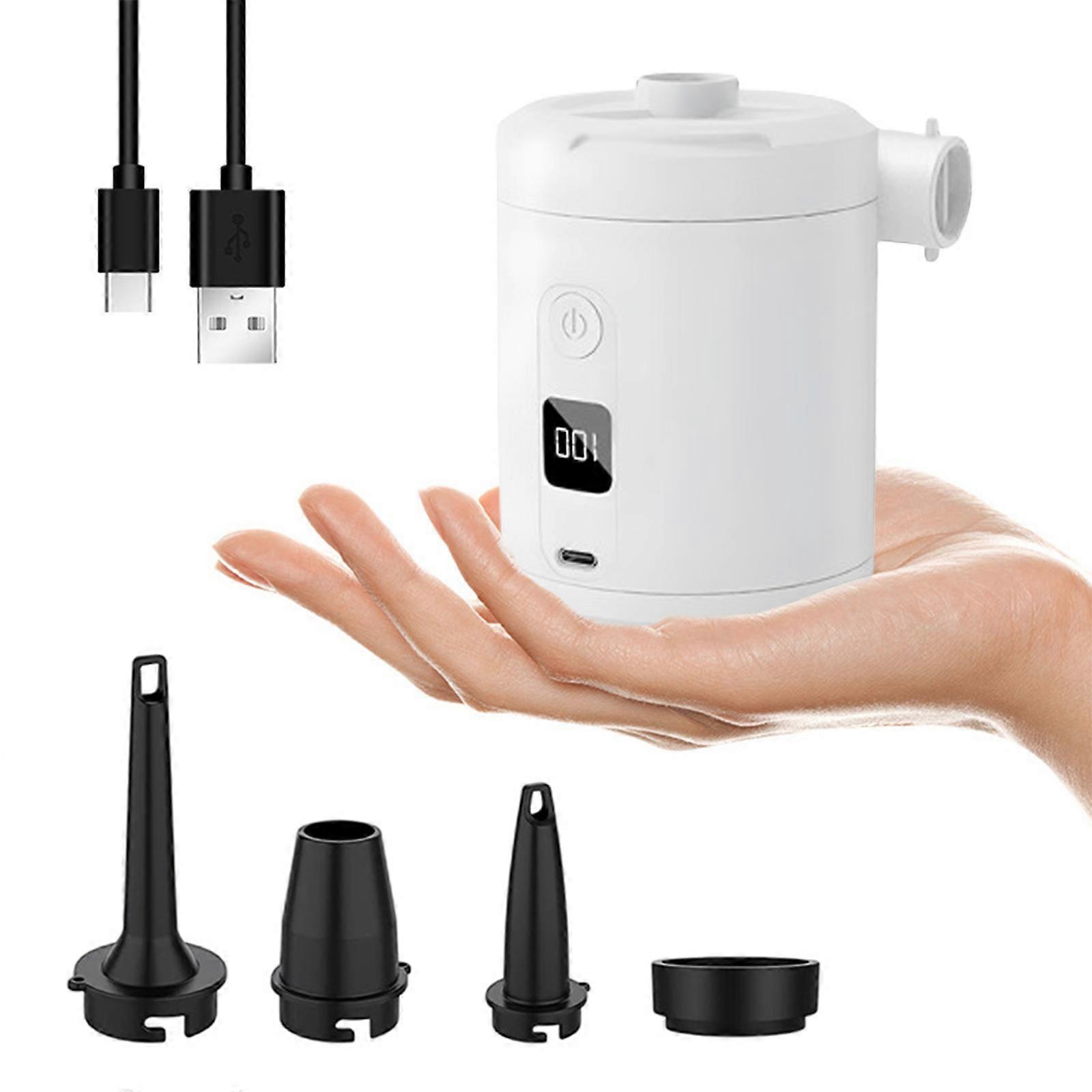 Drevne oppblåsbare luftkompressorer Passer Sykkeloppblåser Verktøy Sykler Luftpumper For Utendørs Padlebrett Hvit