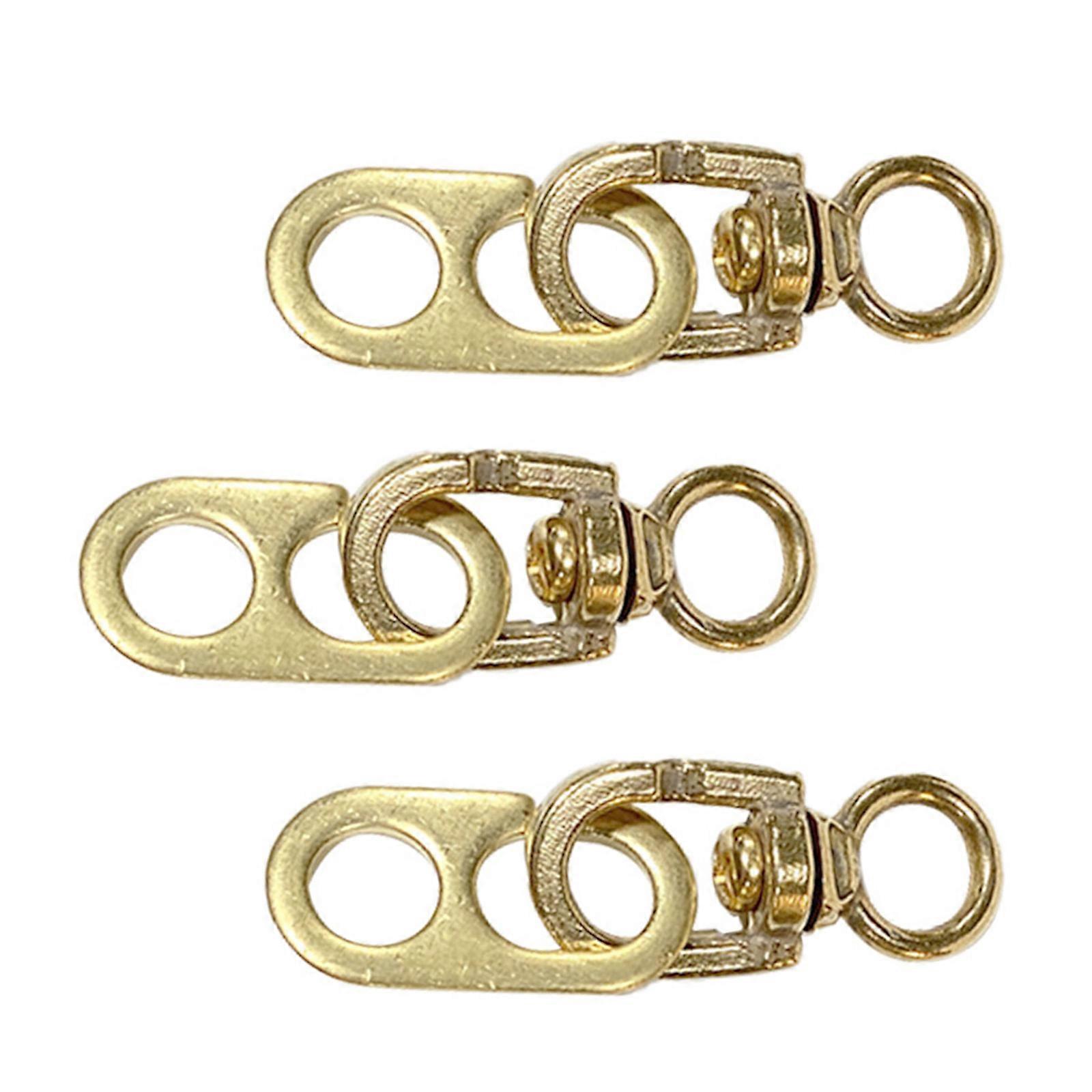 3 Brass Flag Hooks High Load Capacity Resistant Marine Accessories Effortless Installation for Vessels Multicolor