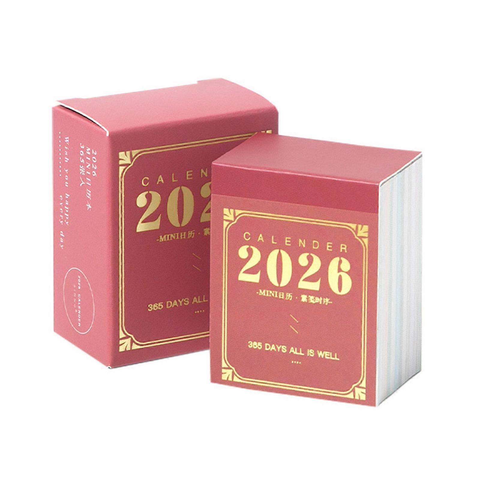 2026 Tear Off Daily Calendar Planner 365 Day Daily Calendar Writing Notepads For Tasks Schedules Memos Organization Multicolor