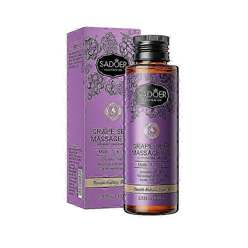 שמן עיסוי על בסיס שמן זרעי ענבים, שמן גוף לחות, הופך את העור לרך ולח 100 מ"ל