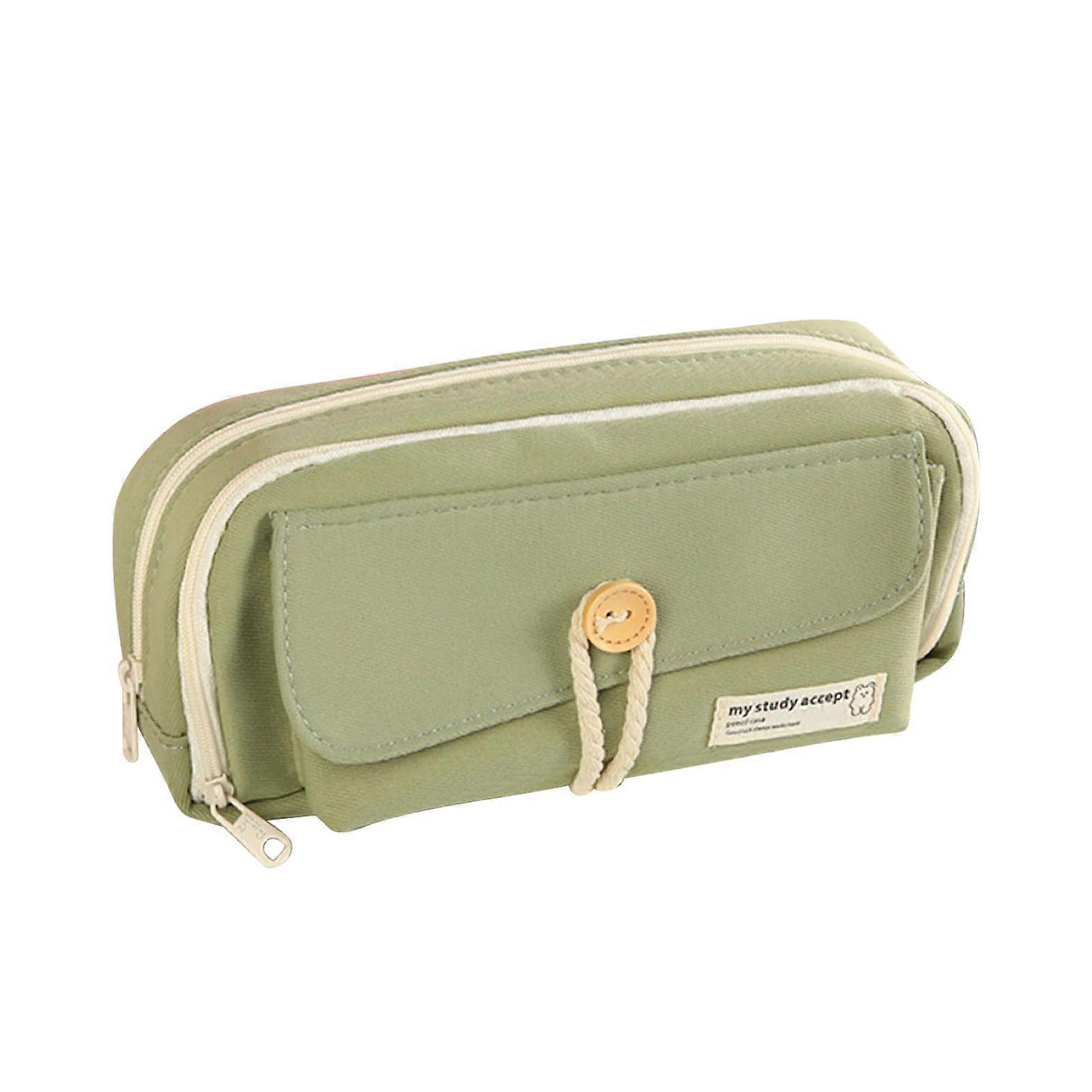 Kayannuo Valentine's Day Clearance Button Layered Pencil Case, compatible with student stationery bag, multi-layer storage, small gift