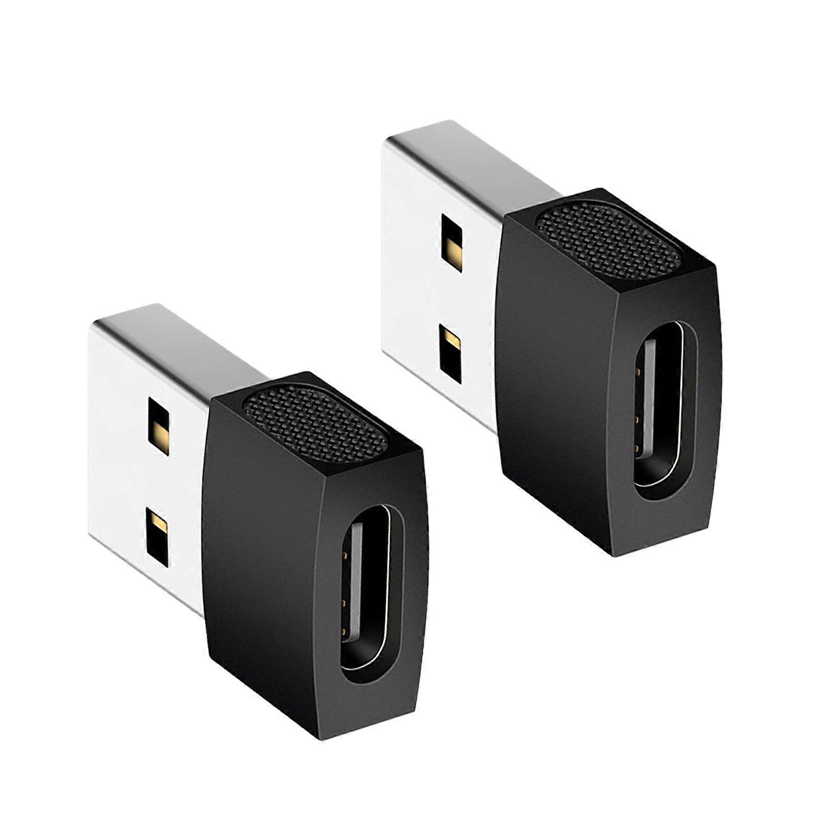 Převodník USB C na USB A, 2 ks konektorů USB C samice na USB A samec, USB 2.0 samec na Type-C samice, napájecí adaptér, vícebarevný