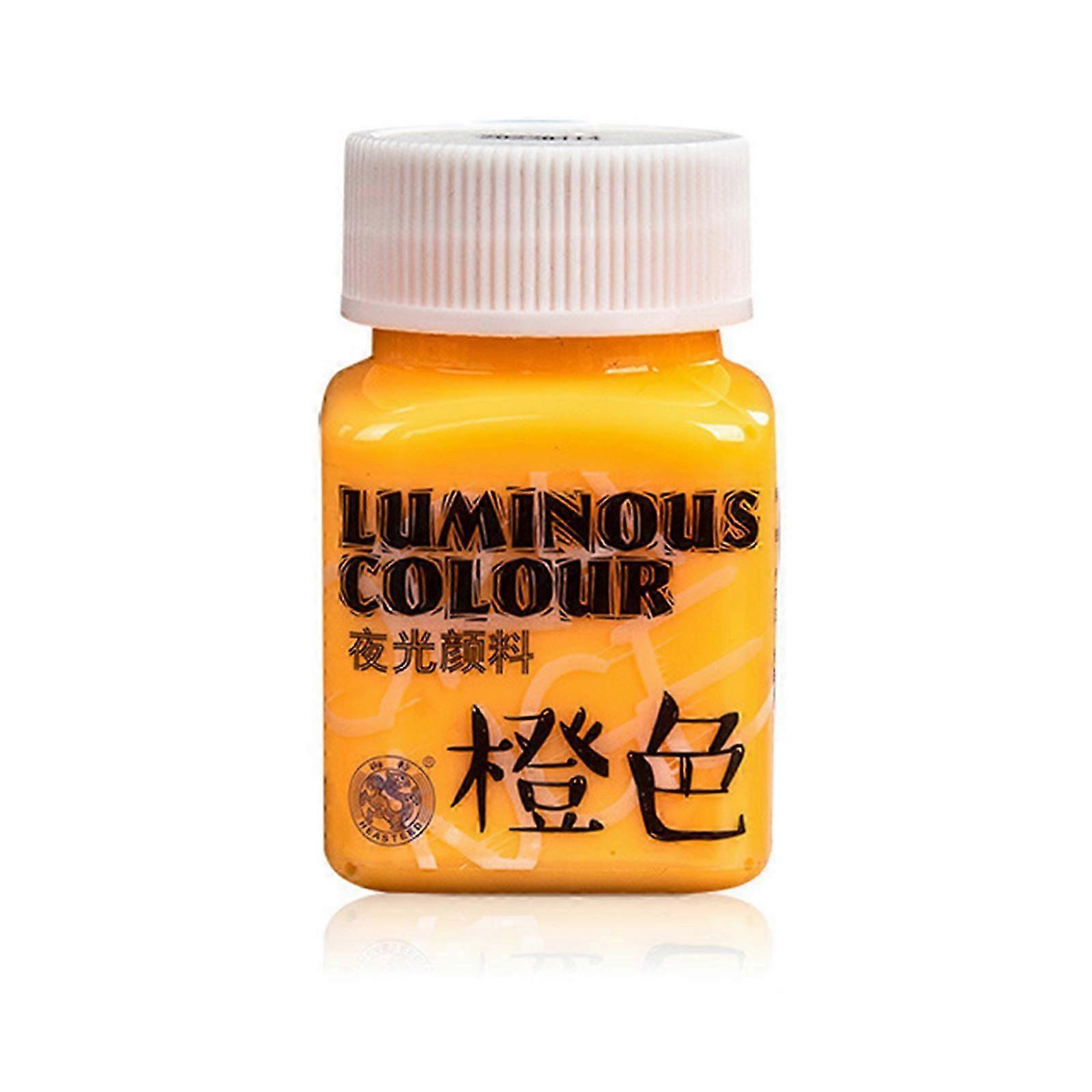 Peinture fluorescente phosphorescente, peinture acrylique phosphorescente activée par la lumière noire pour œuvres d'art, projets de bricolage, jaune vert