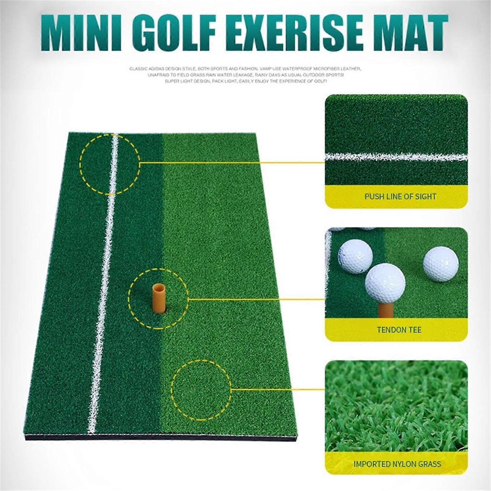 YiFudd Mat For Backyard Practice Hitting Mat With Rubber Tee Indoor