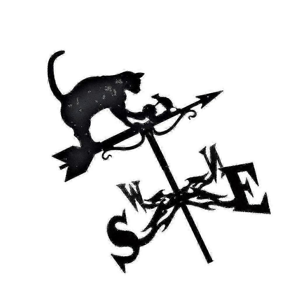 Retro Metal Weathervane Weather Vane Wind Direction Indicator f74