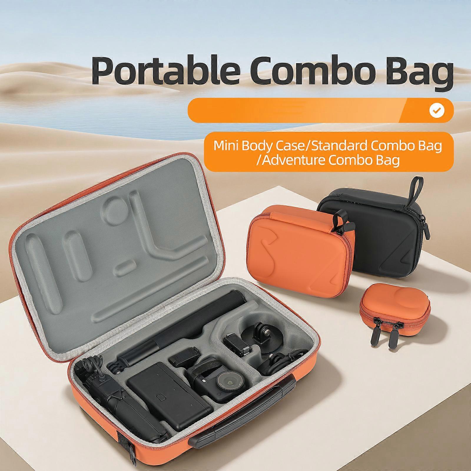 Travel Storage Case For ACTION 6/5Pro/4/3 Camera Shock Absorbing Design Featuring Durability Handle Easy to Carry Multicolor